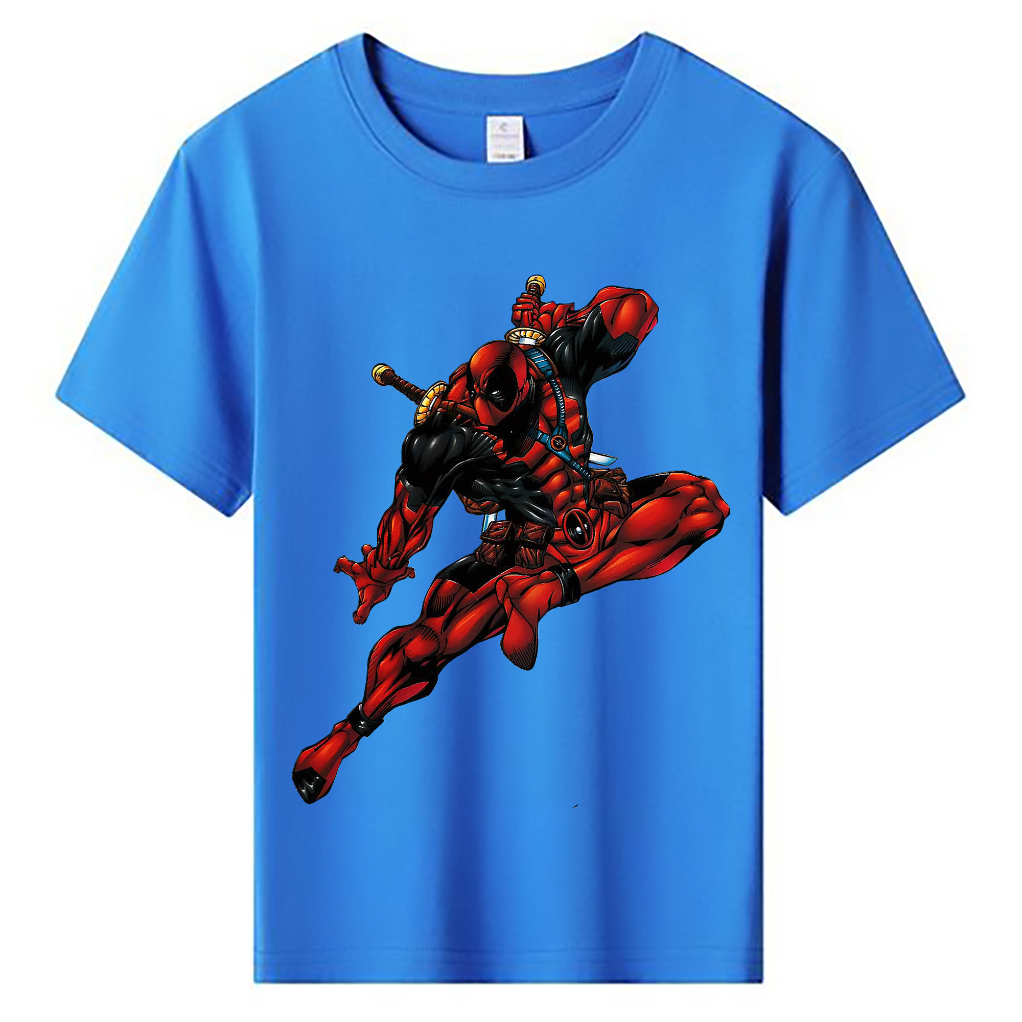 （画像用） Deadpool デッドプール 綿100％キッズTシャツ（フロントプリント）